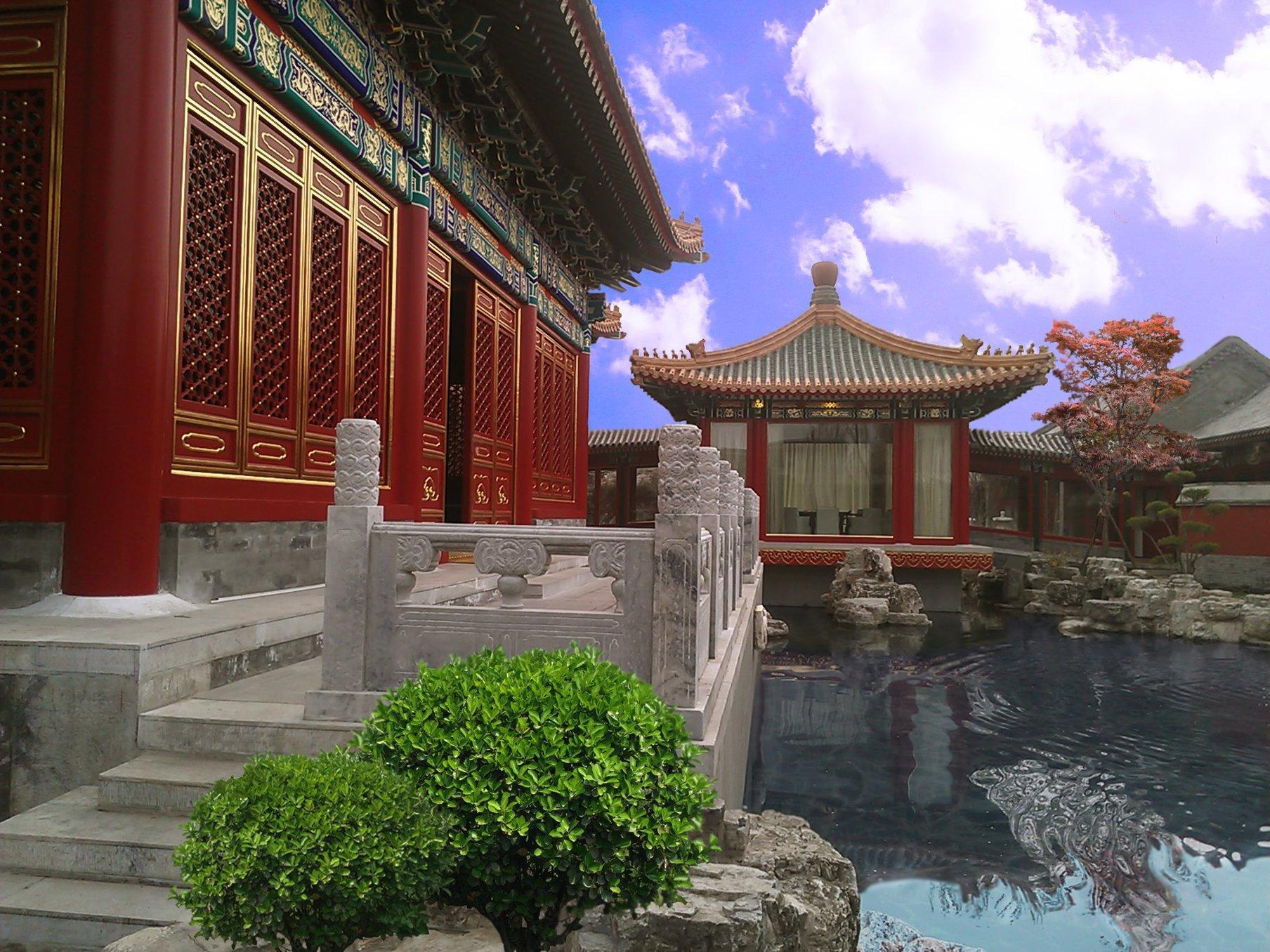 Lv Garden Huanghuali Art Galery Beijing Hotel 尹家府 外观 照片